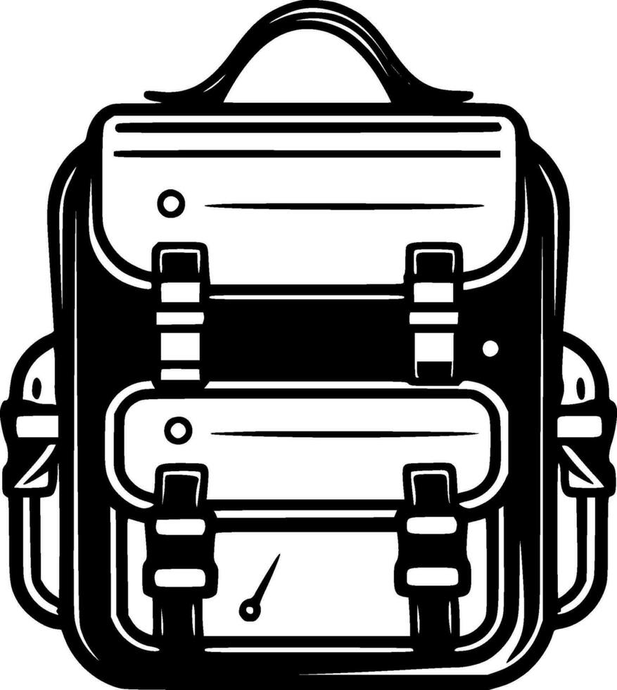 Back To School - Minimalist and Flat Logo - Vector illustration