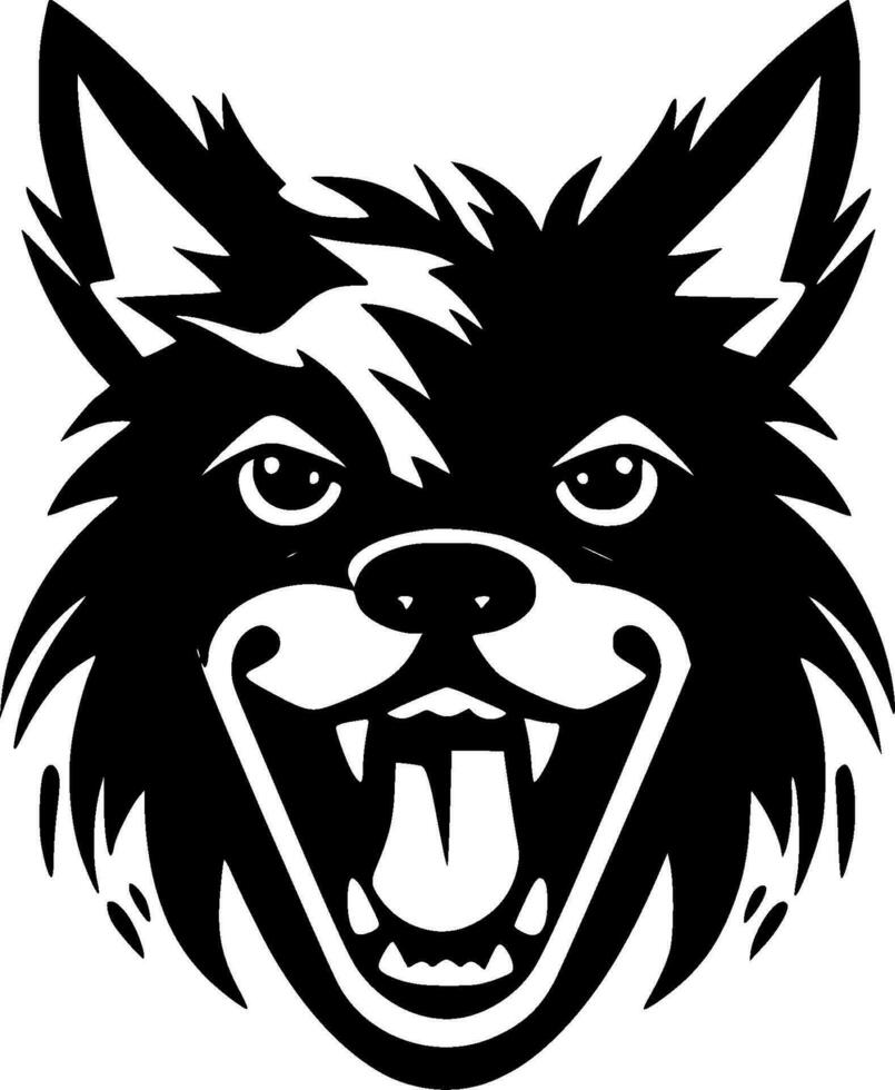 Dog - Black and White Isolated Icon - Vector illustration