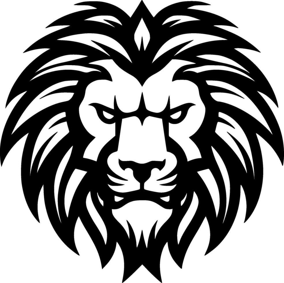 Lion - Minimalist and Flat Logo - Vector illustration