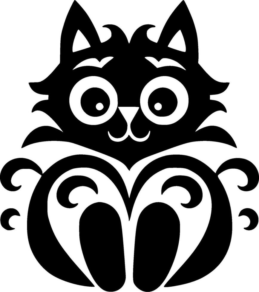 Cat, Minimalist and Simple Silhouette - Vector illustration