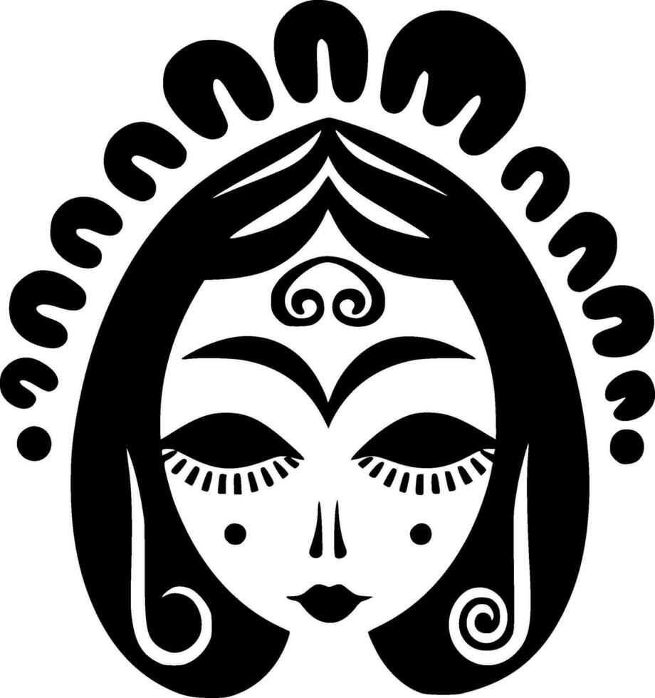 boho - minimalista y plano logo - vector ilustración