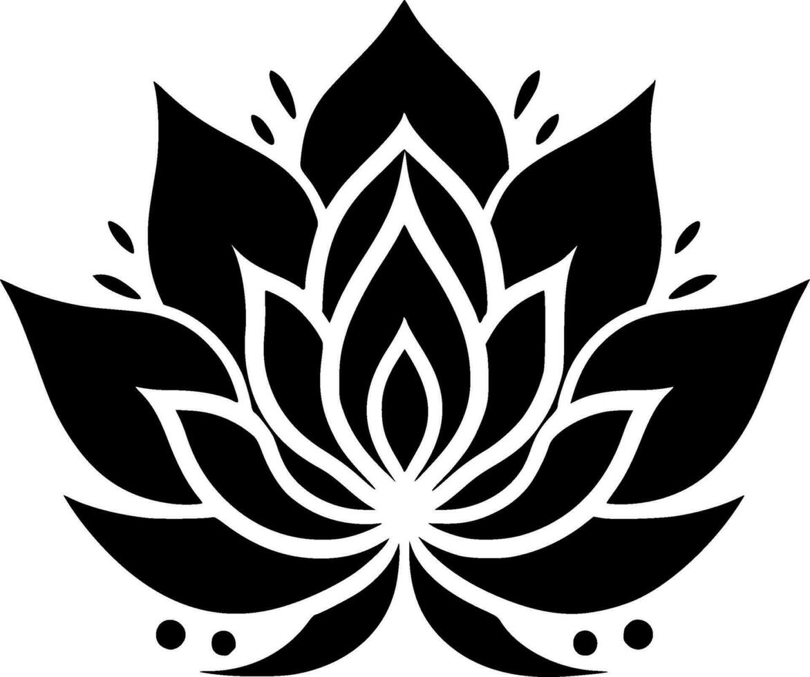 Mandala, Minimalist and Simple Silhouette - Vector illustration