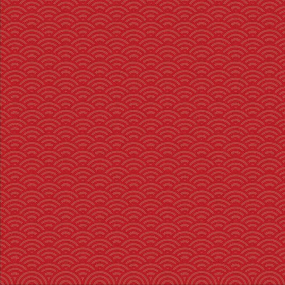 Japanese red wave seamless pattern collection, Abstract background, Decorative wallpaper. Vector