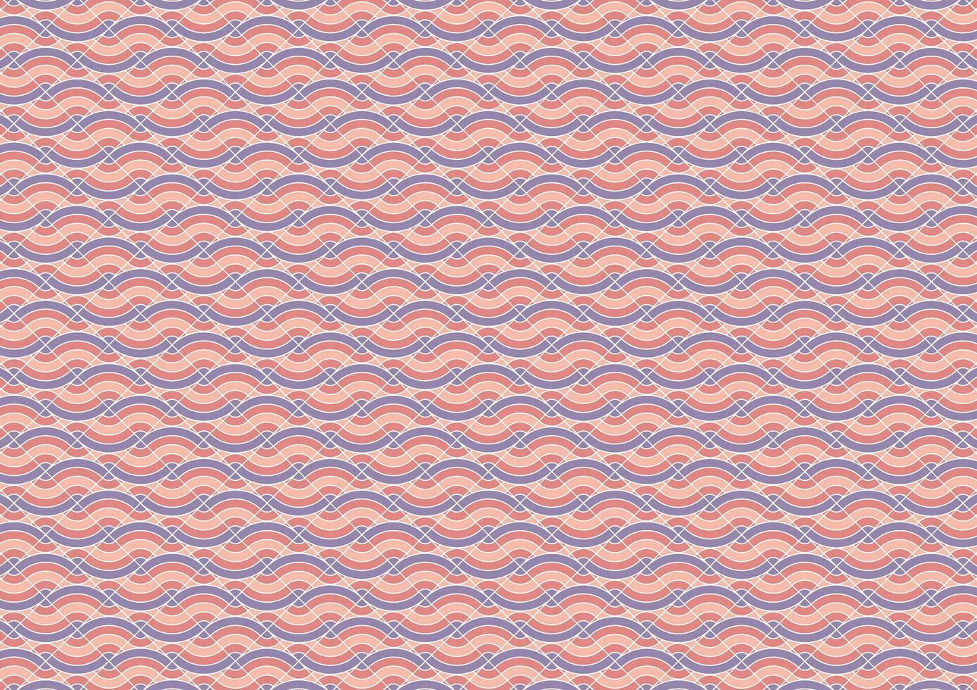 Abstract pink purple line wave pattern tile culture asia background vector