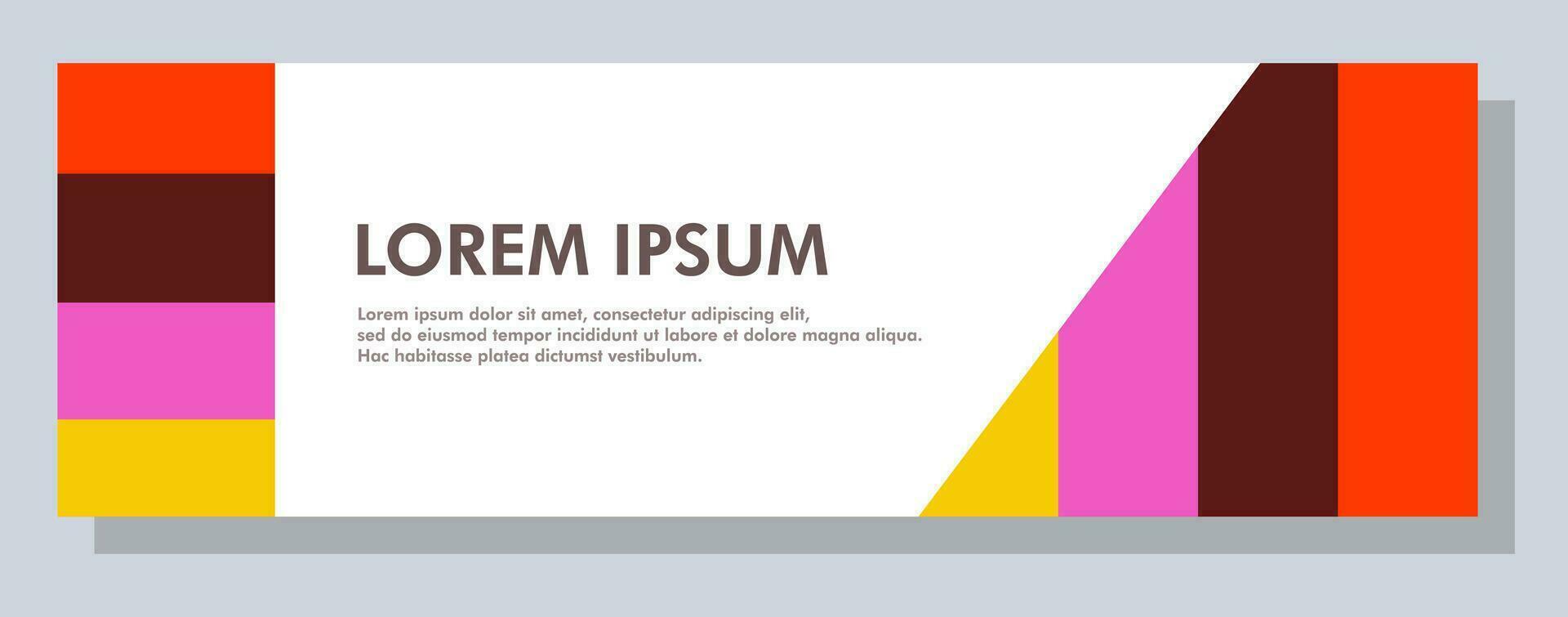 Abstract banner design. Vector shape background.
