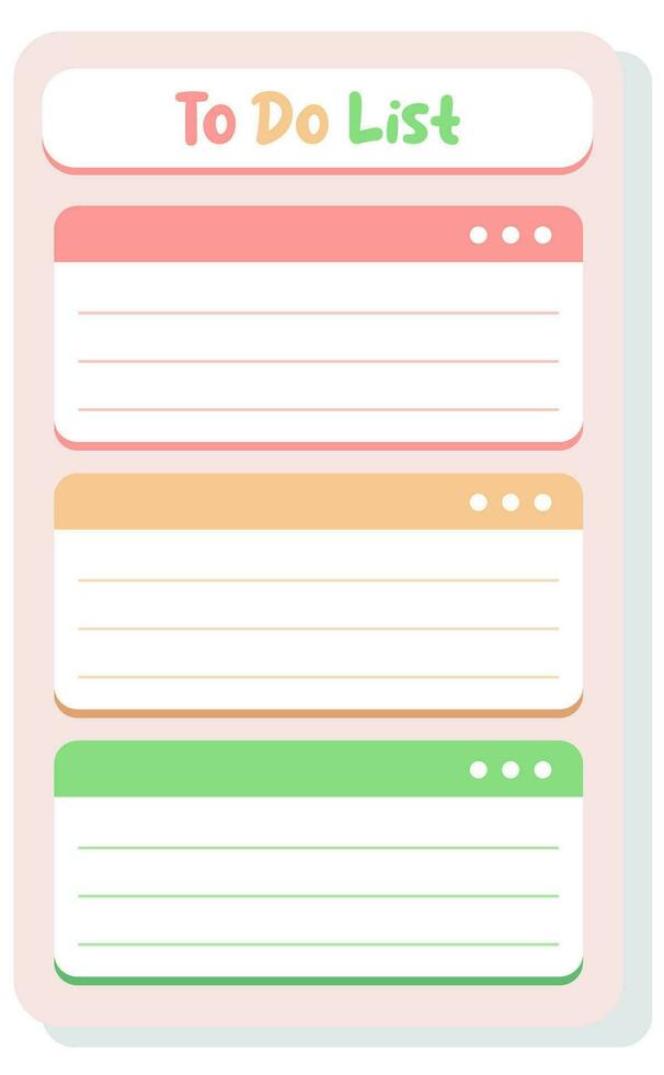 Set of planners and to do list with home interior decor illustrations. Template for agenda, schedule, planners, checklists, notebooks, cards and other stationery. vector