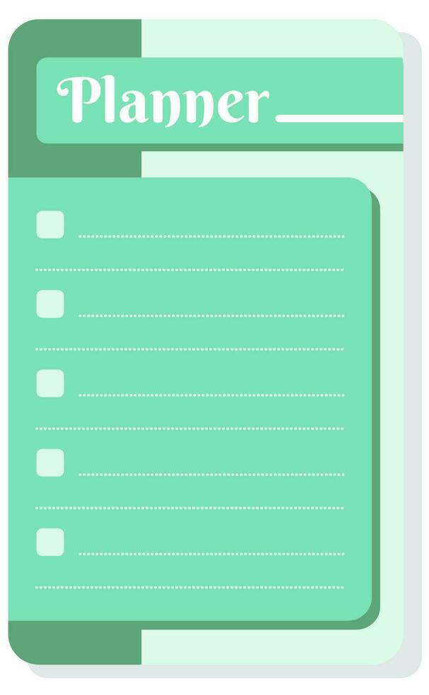 Set of planners and to do list with home interior decor illustrations. Template for agenda, schedule, planners, checklists, notebooks, cards and other stationery. vector