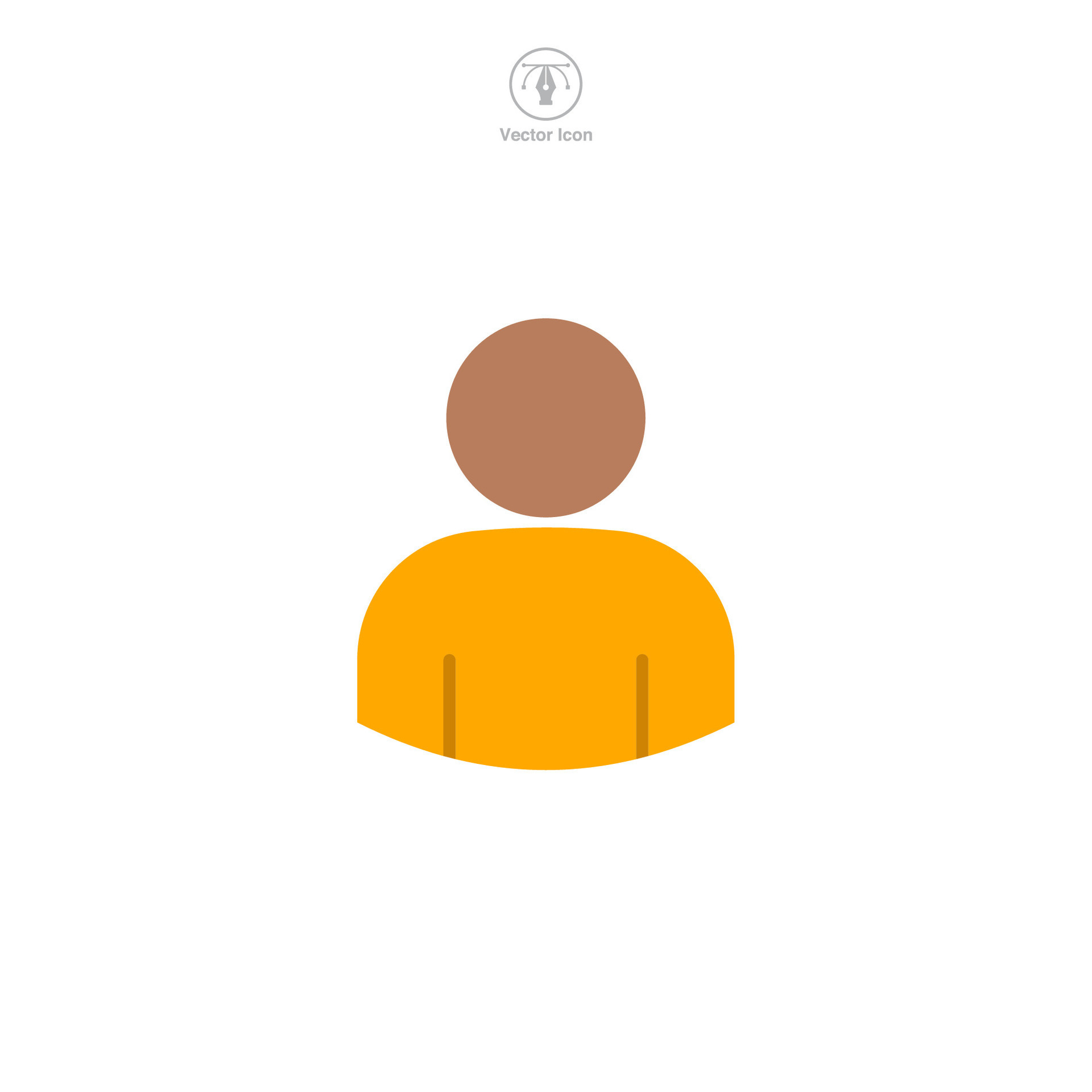 Person People icon symbol vector illustration isolated on white