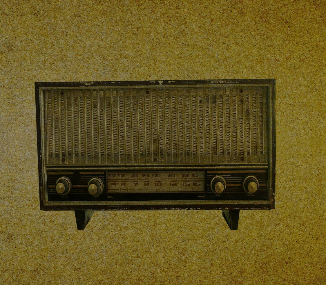 Radio retro image photo