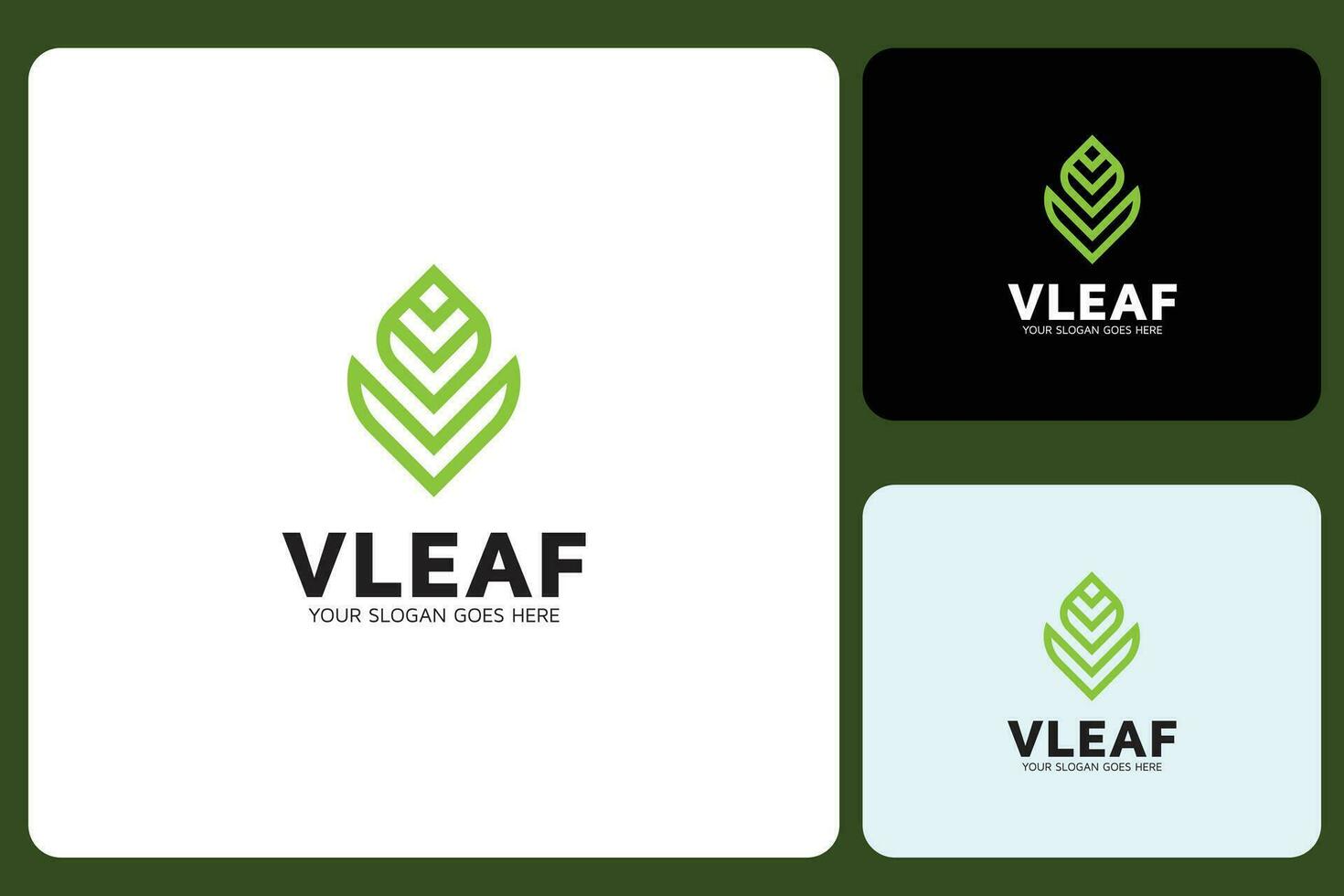 Green Leaf Logo Design Template vector
