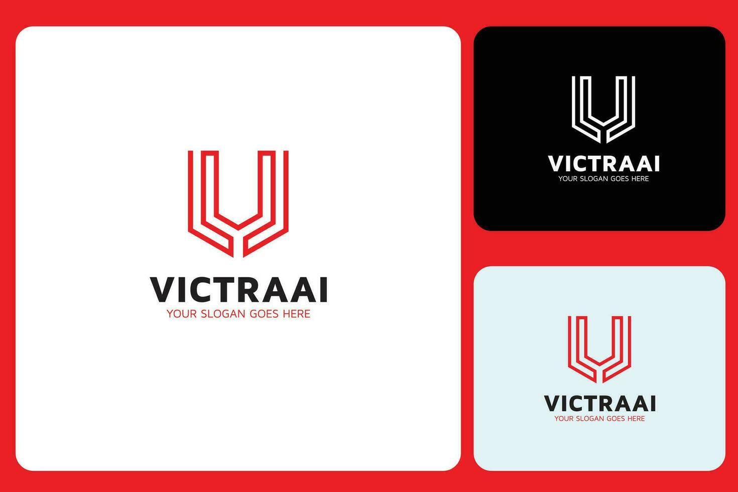 plantilla de diseño de logotipo de letra v vector