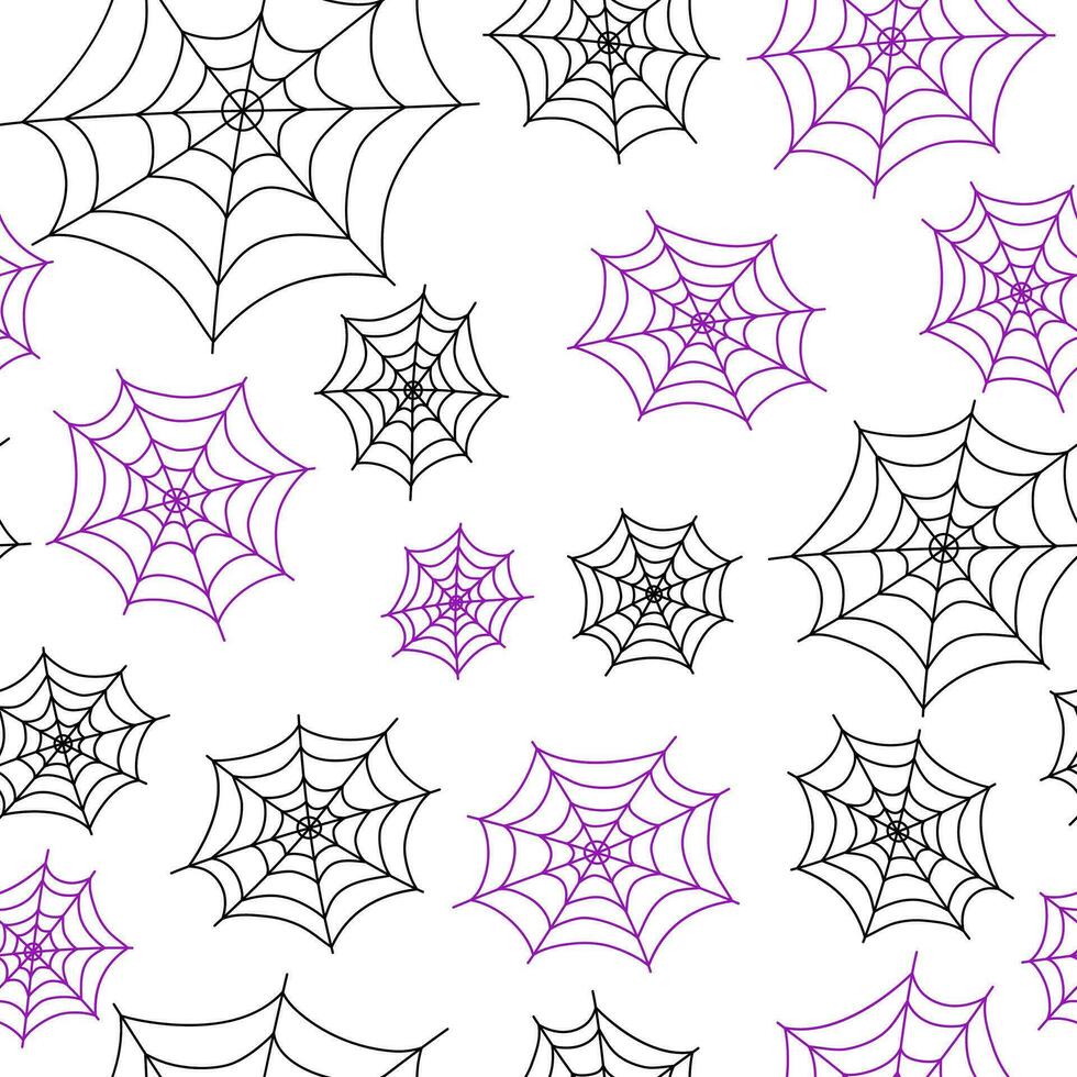 Spider web pattern. Spider web. Halloween, holiday. Vector graphics, white isolated background.