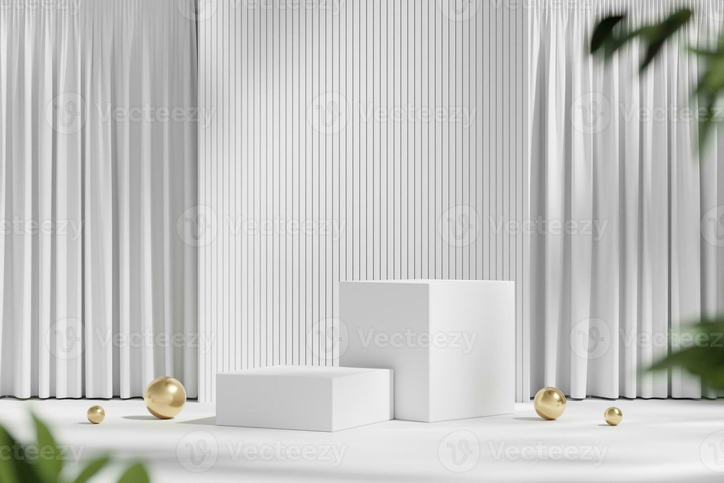 Abstract Minimal Modern Podium Platform For Product Display Showcase Presentation Advertising 3D Rendering photo