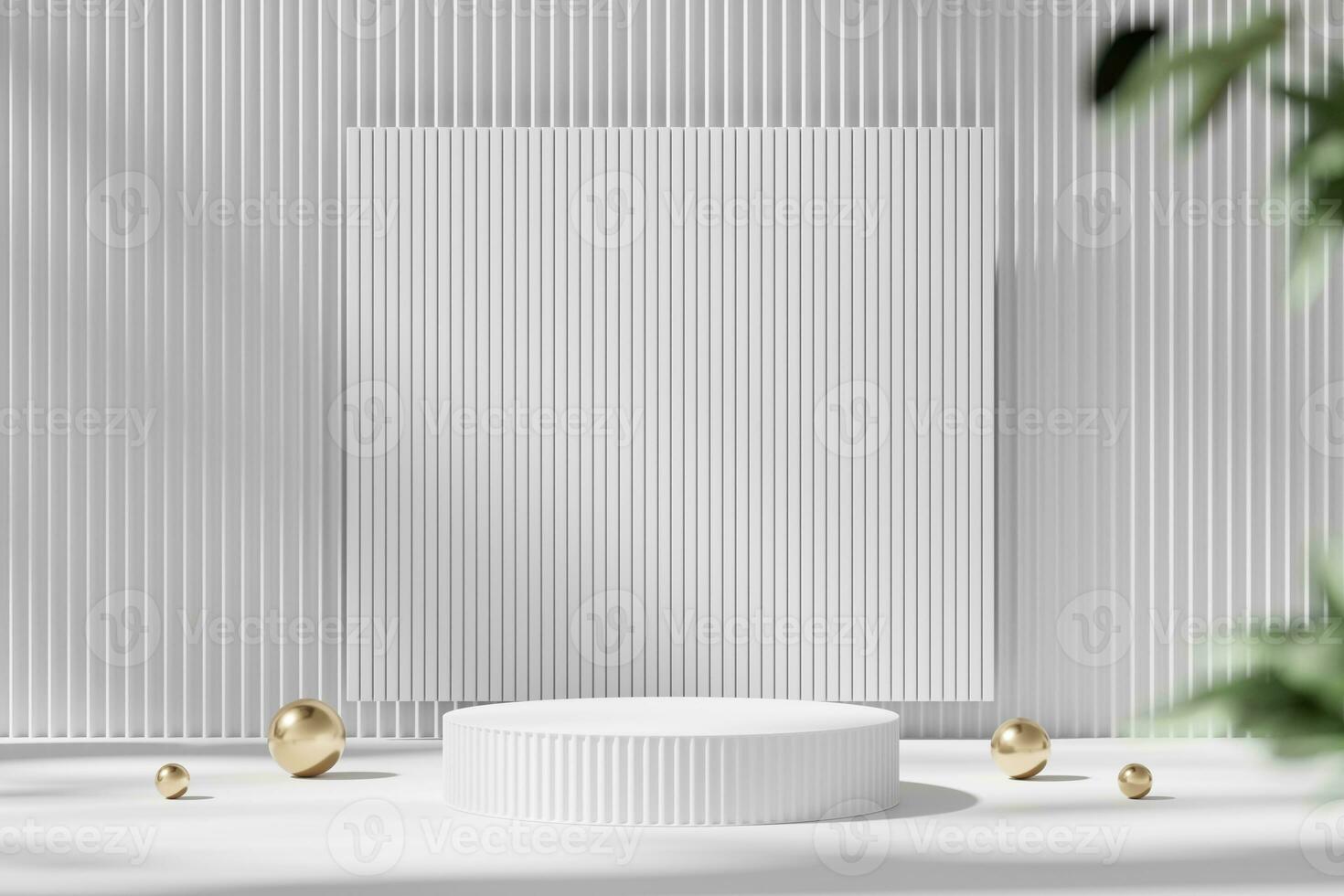 Abstract Minimal Modern Podium Platform For Product Display Showcase Presentation Advertising 3D Rendering photo