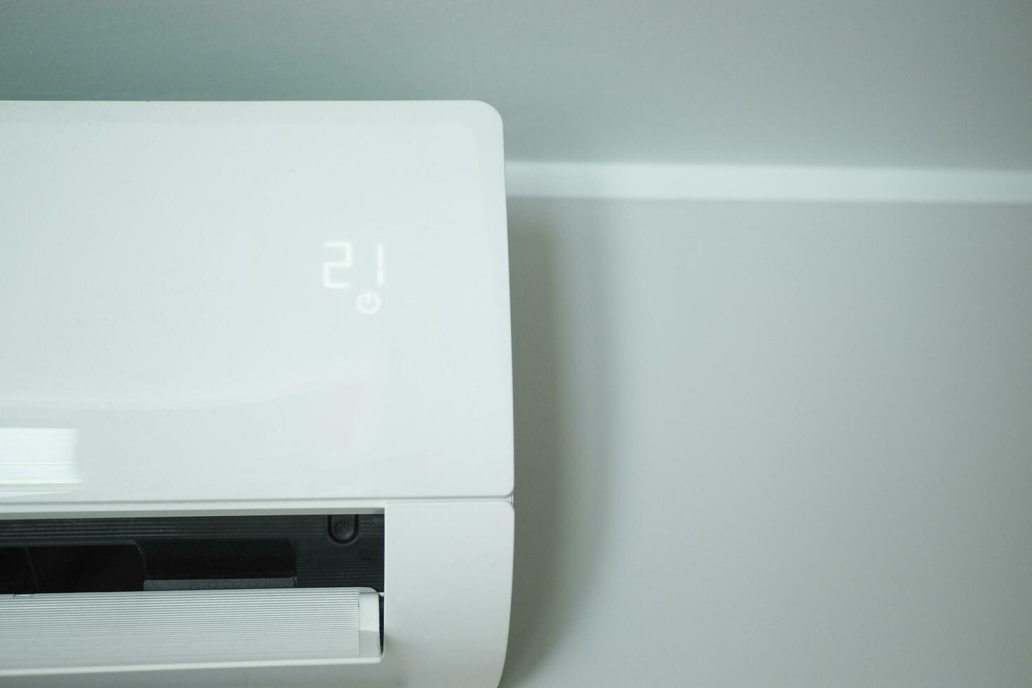 air conditioner on a wall at home photo