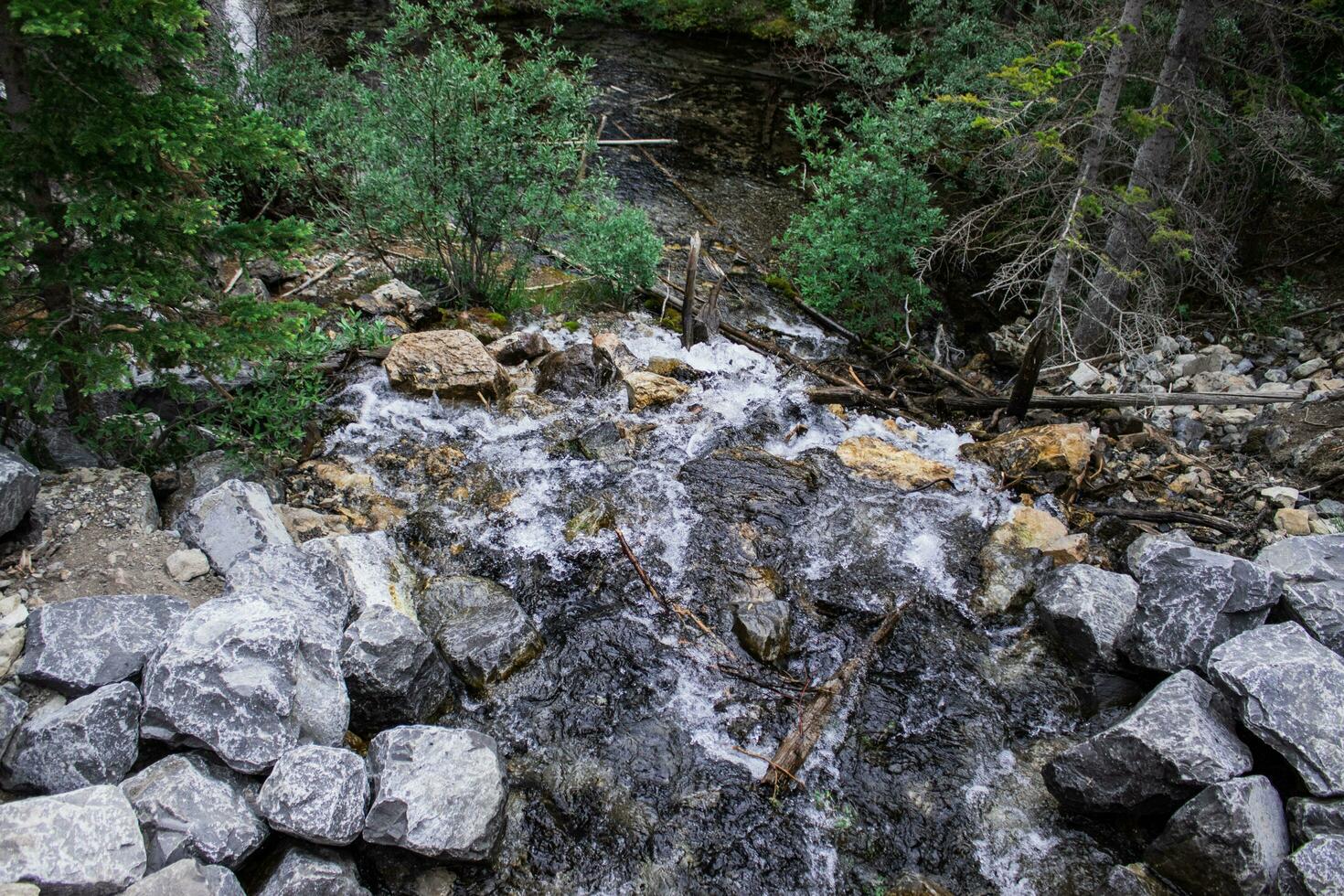 Small waterfall from above photo