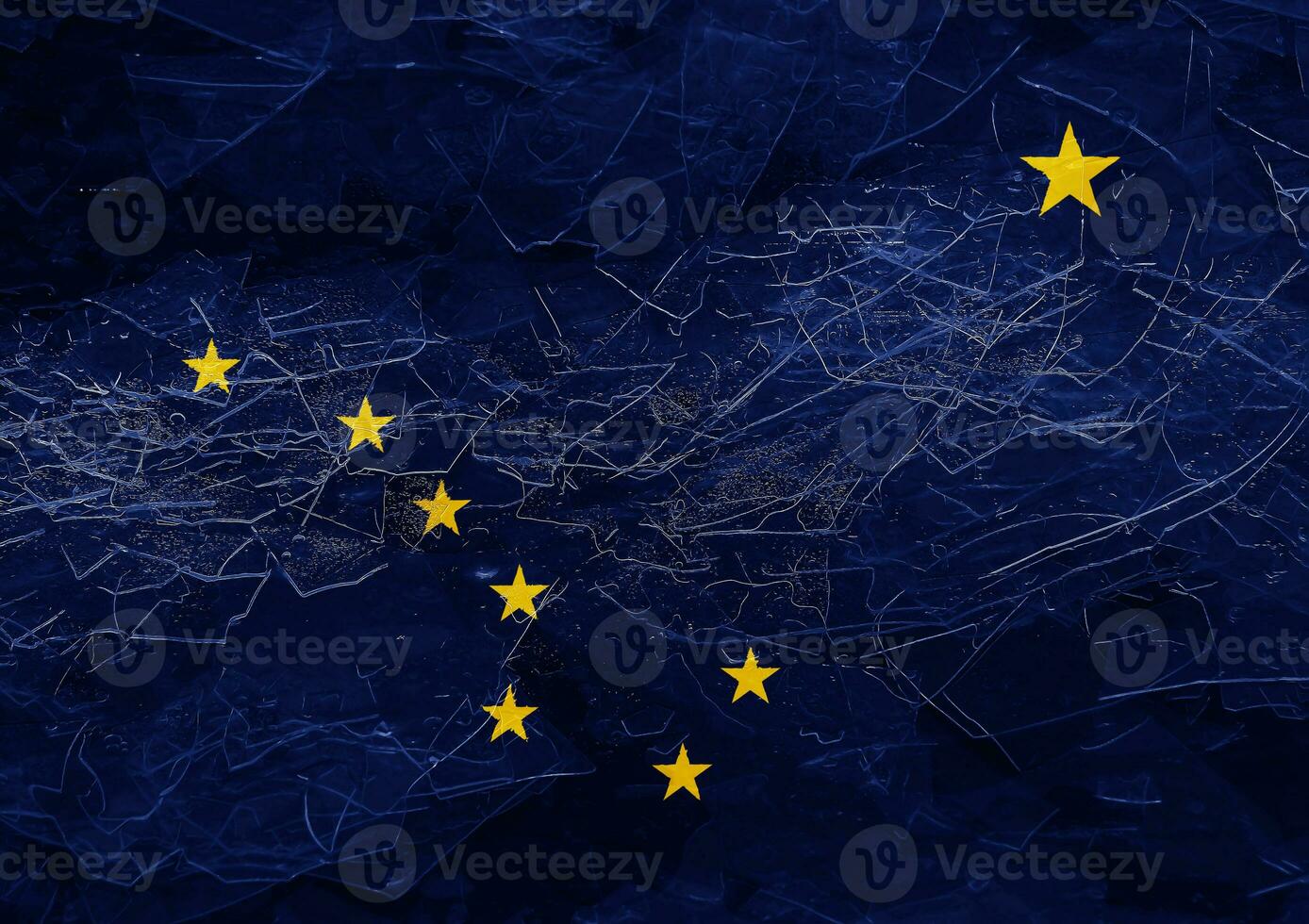 Flag of USA state Alaska on a textured background. Concept collage. photo