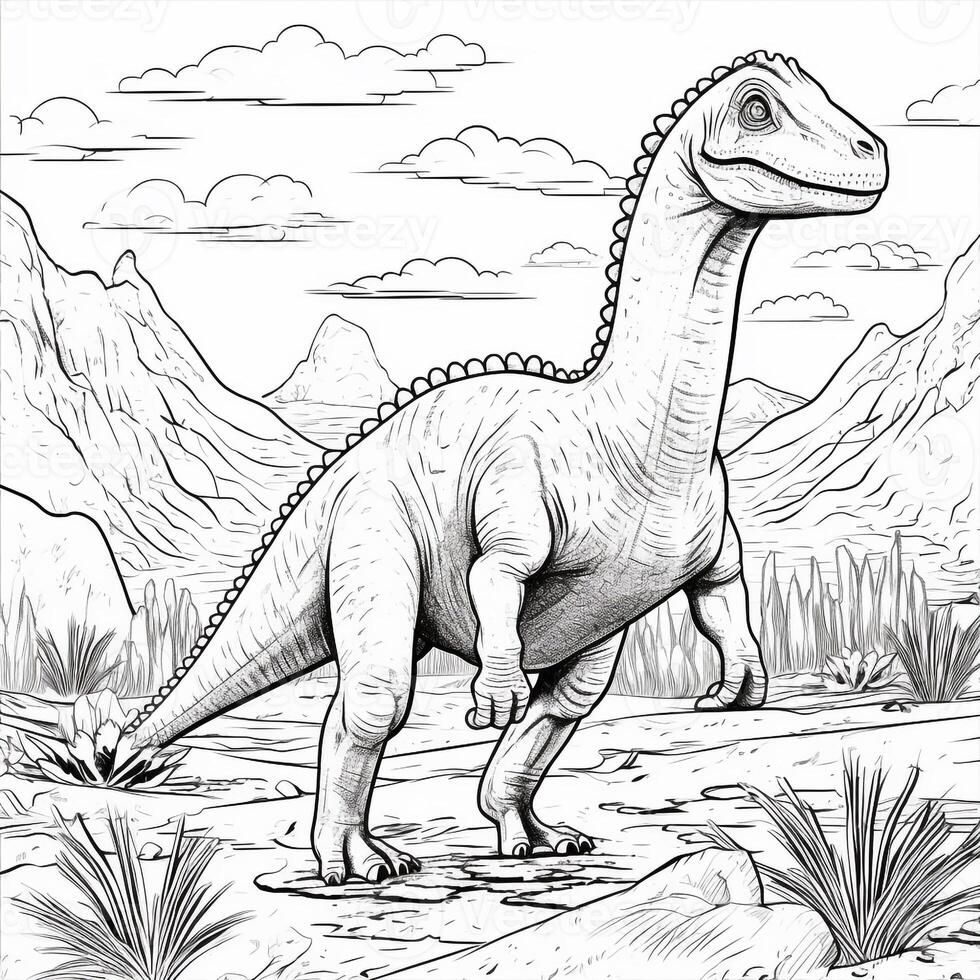 Dinosaur Coloring Pages photo