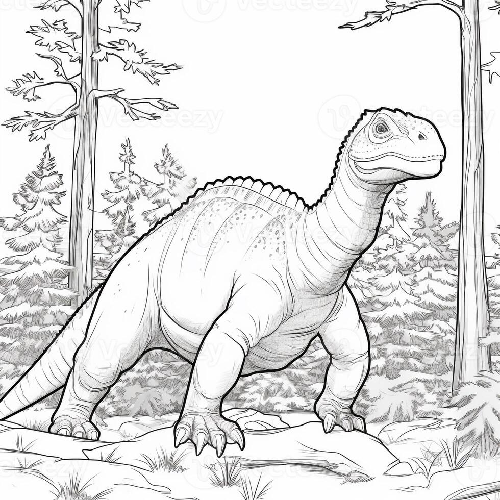 Dinosaur Coloring Pages photo