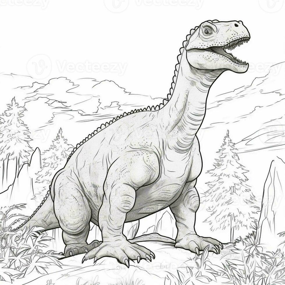 Dinosaur Coloring Pages photo