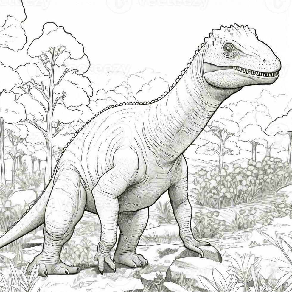 Dinosaur Coloring Pages photo