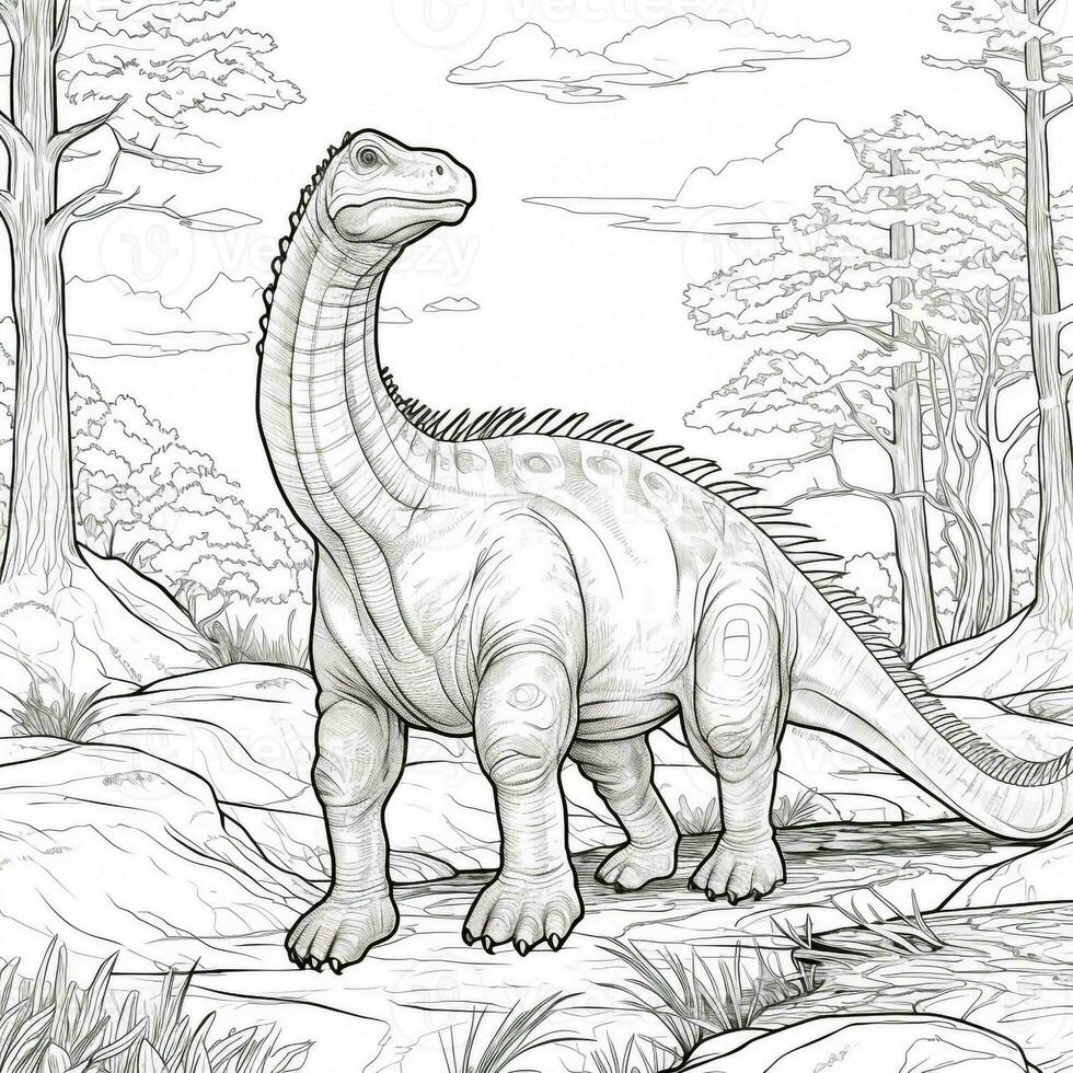 Dinosaur Coloring Pages photo