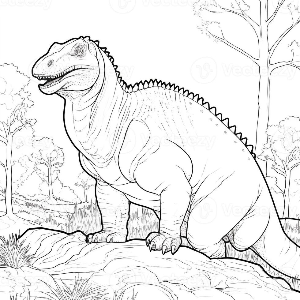 Dinosaur Coloring Pages photo