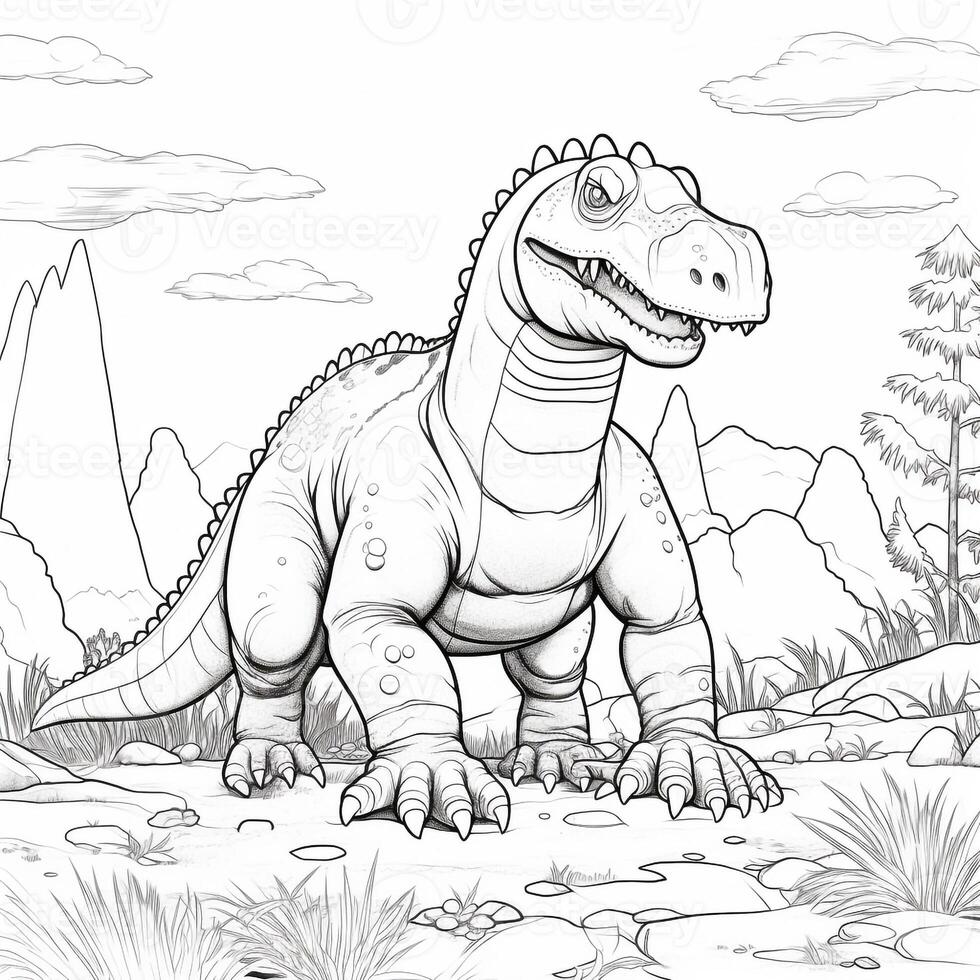 Dinosaur Coloring Pages photo