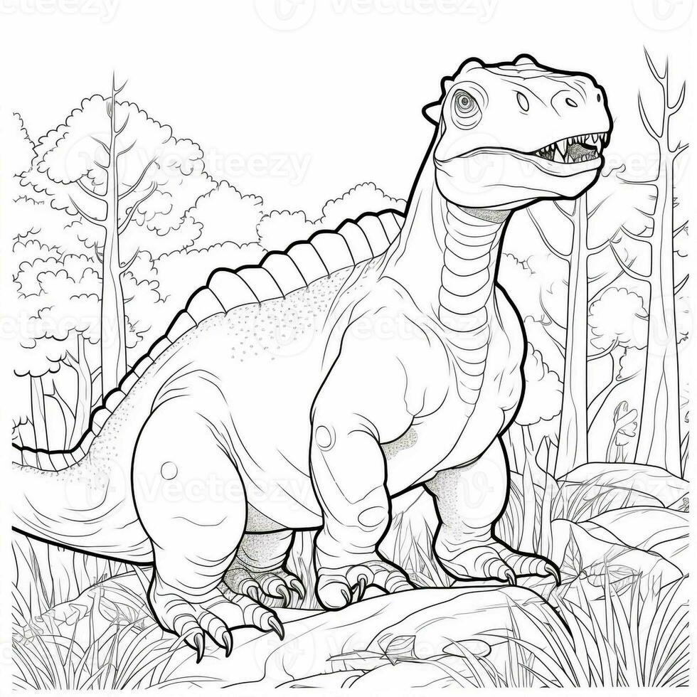 Dinosaur Coloring Pages photo