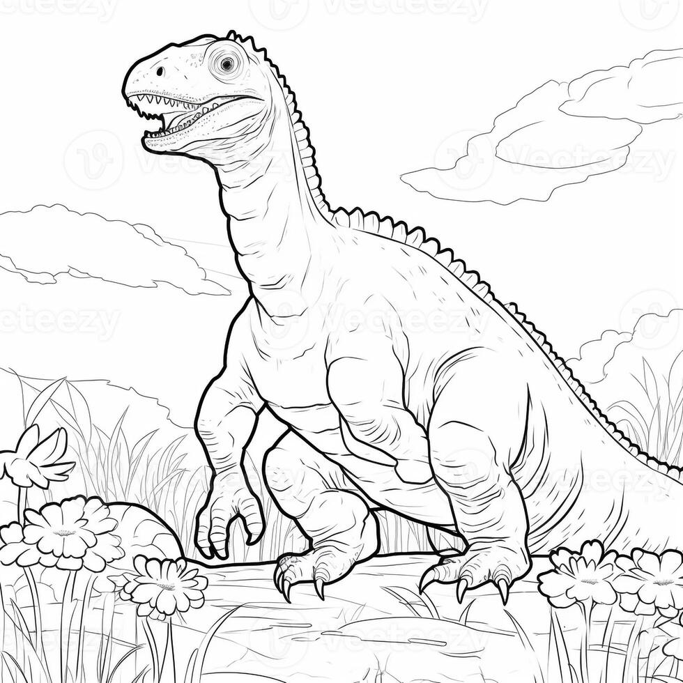 Dinosaur Coloring Pages photo