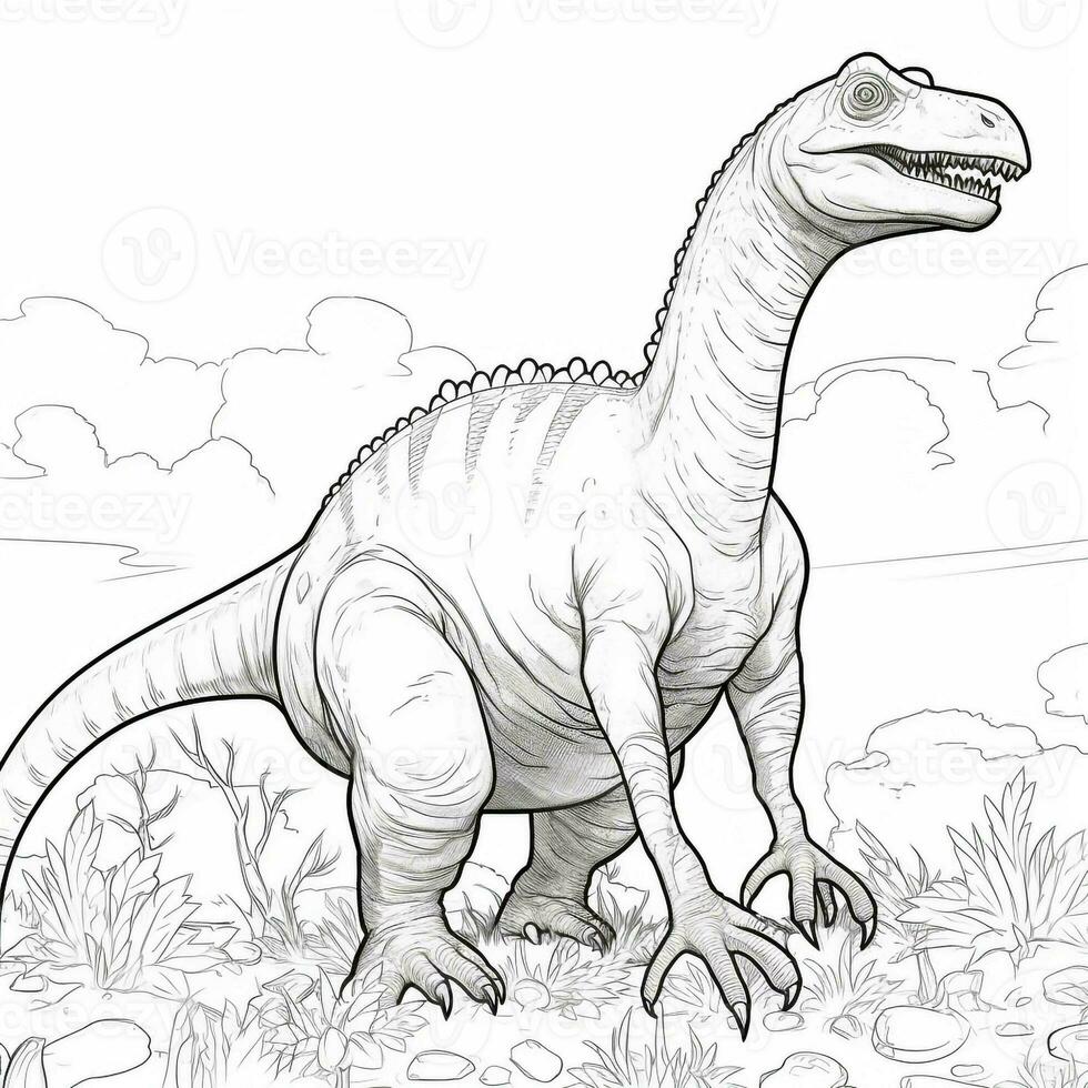 Dinosaur Coloring Pages photo