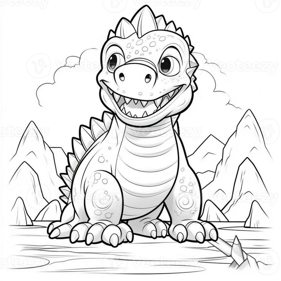 Dinosaur Coloring Pages photo