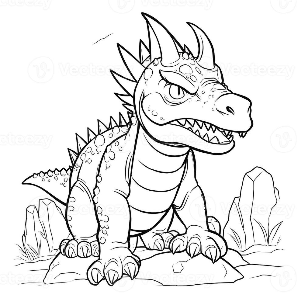 Dinosaur Coloring Pages photo