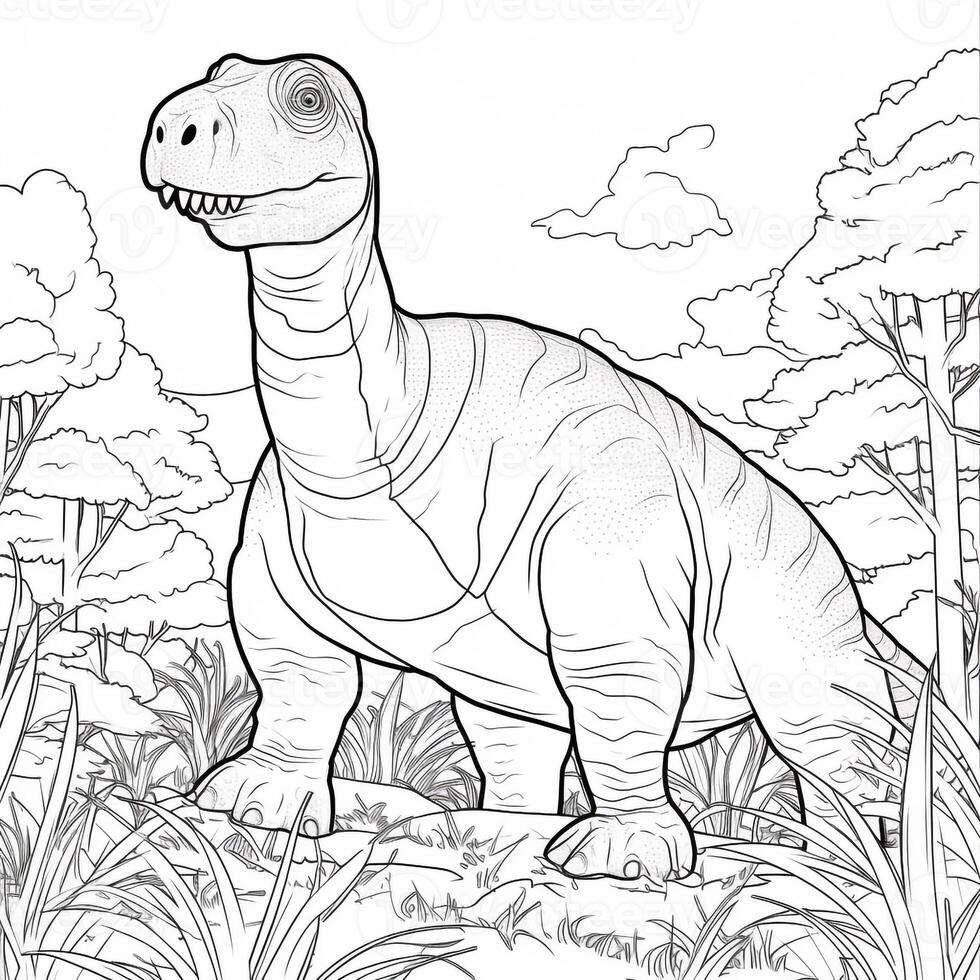 Dinosaur Coloring Pages photo