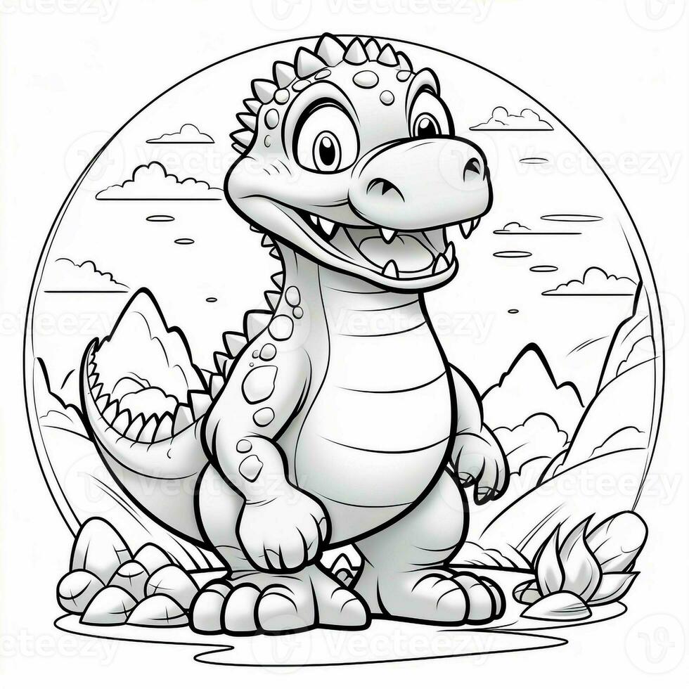 Dinosaur Coloring Pages photo