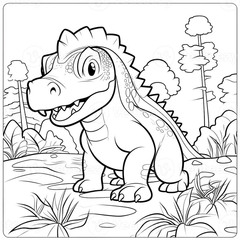 Dinosaur Coloring Pages photo