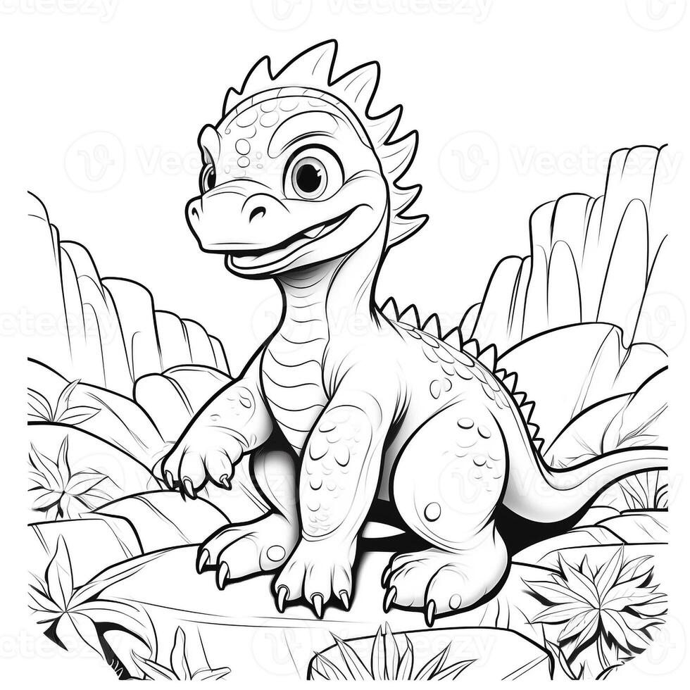 Dinosaur Coloring Pages photo