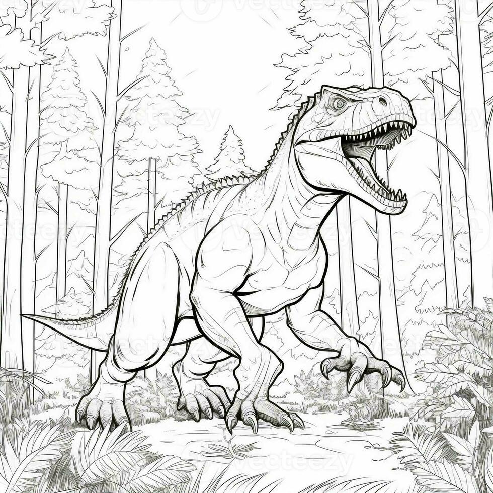 Dinosaur Coloring Pages photo