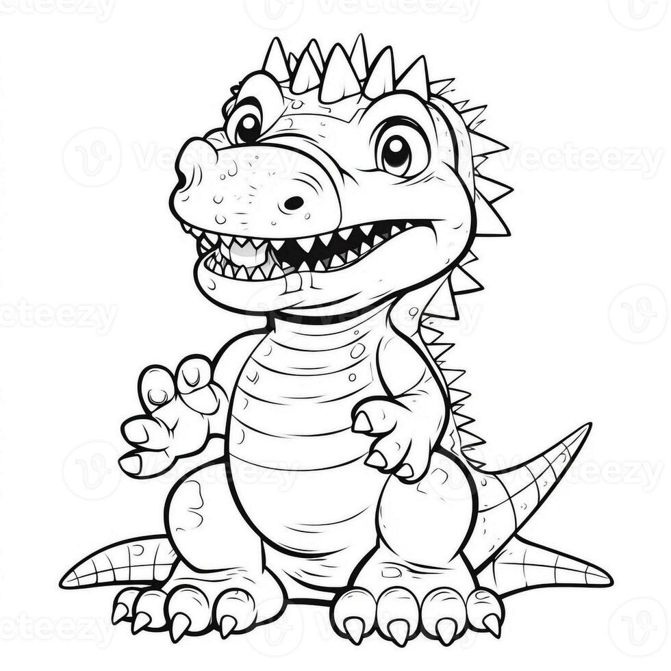 Dinosaur Coloring Pages photo