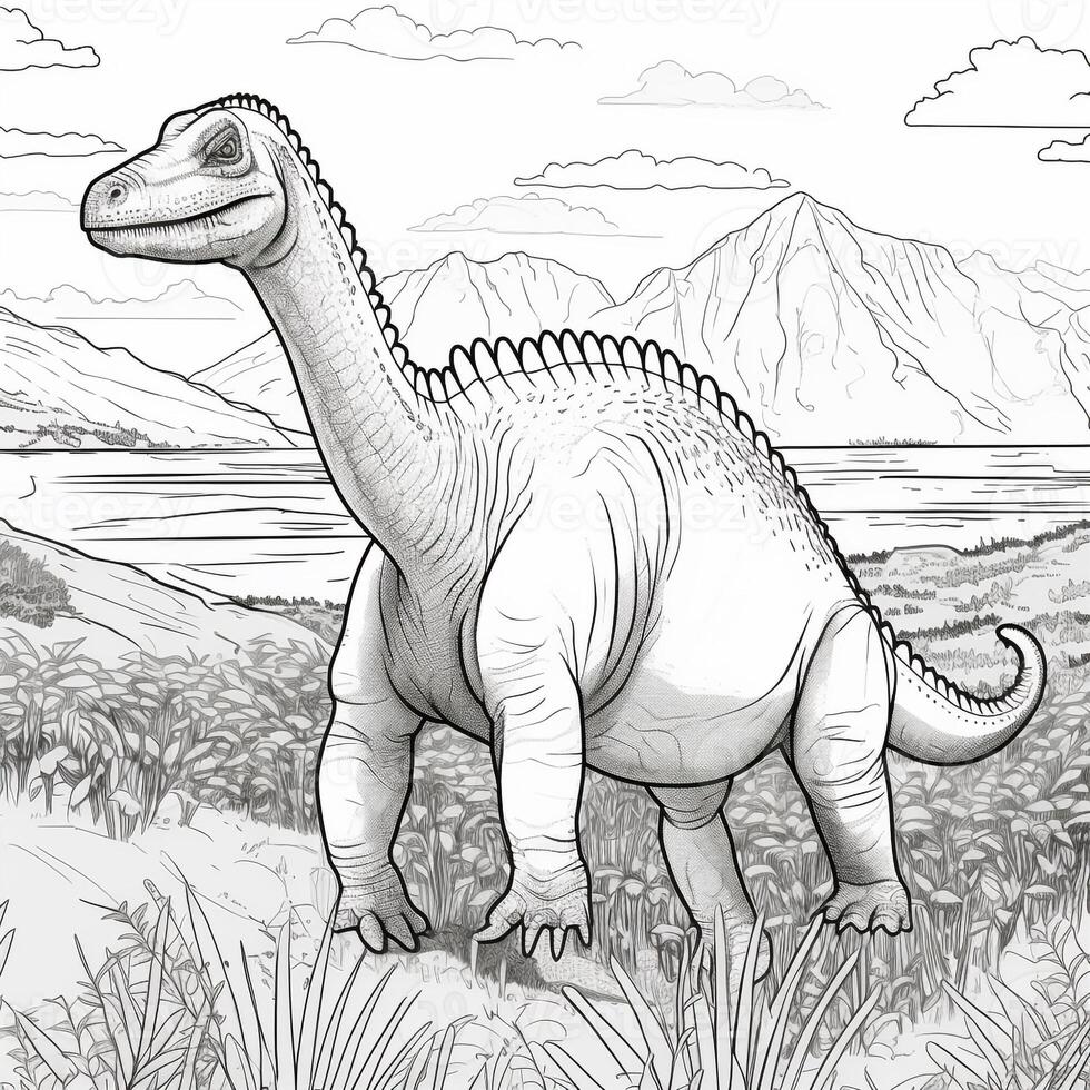 Dinosaur Coloring Pages photo