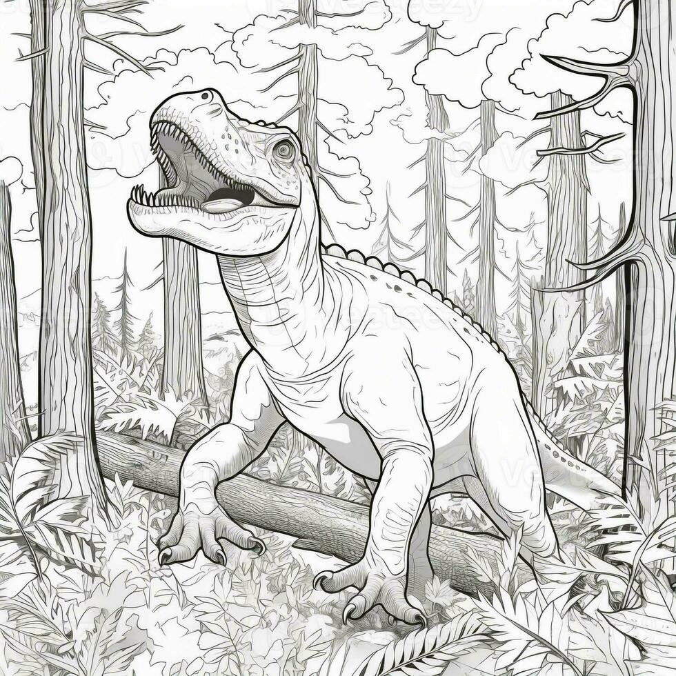 Dinosaur Coloring Pages photo