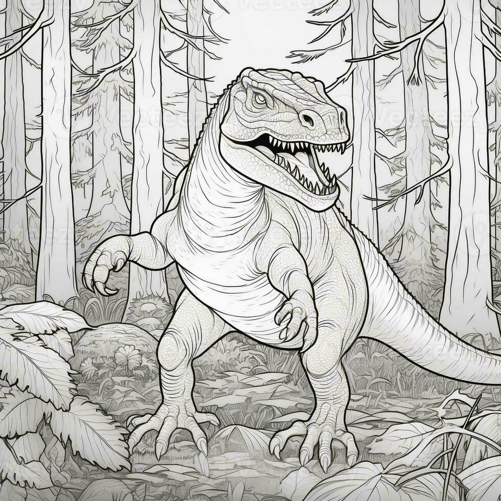 Dinosaur Coloring Pages photo