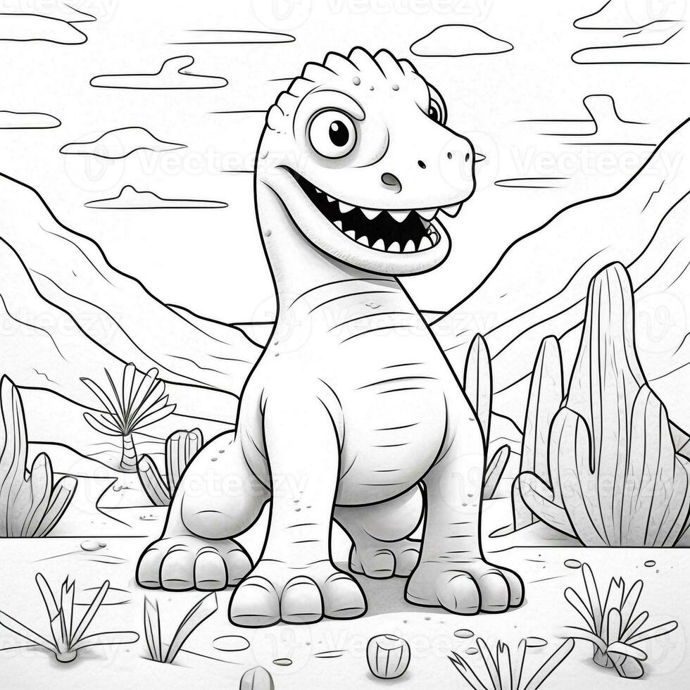 Dinosaur Coloring Pages photo