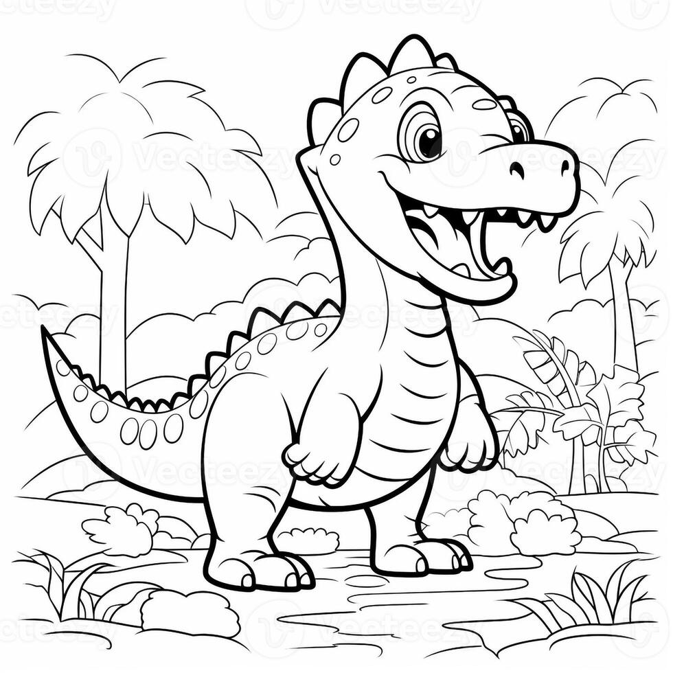 Dinosaur Coloring Pages photo