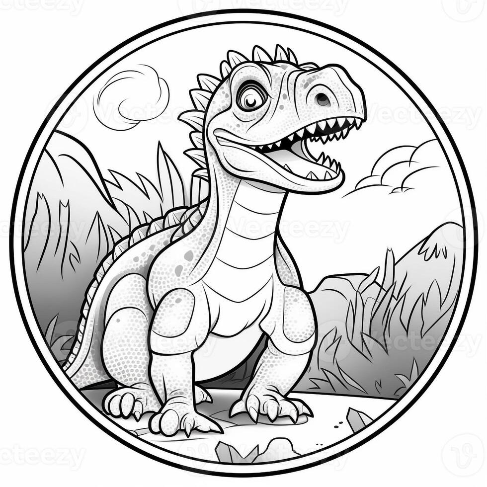 Dinosaur Coloring Pages photo