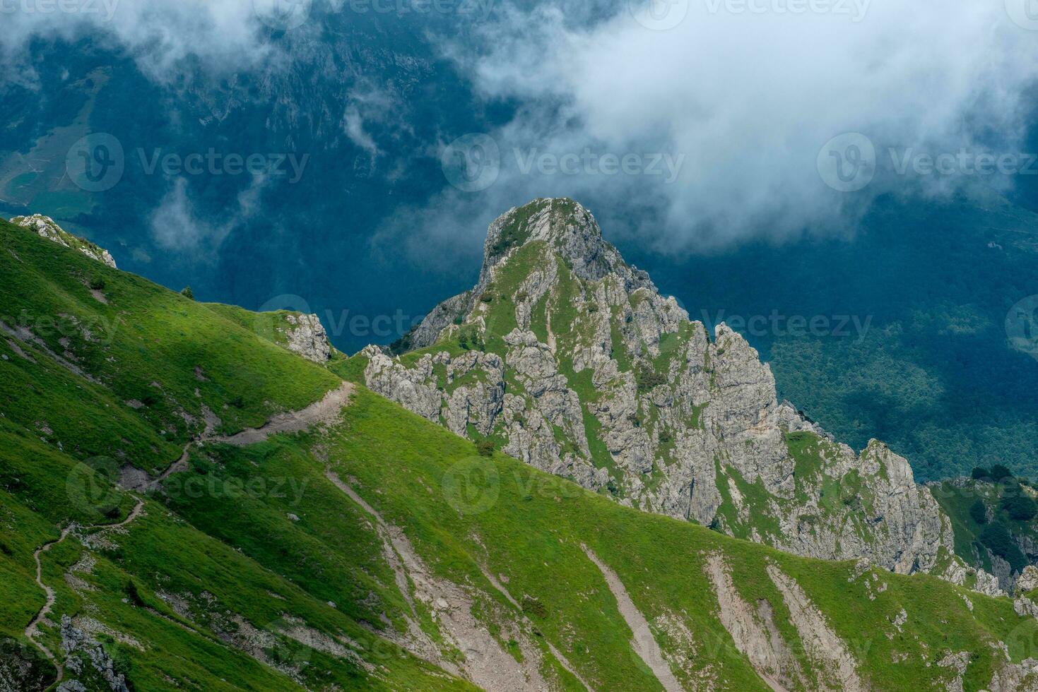Peak of the mountain photo