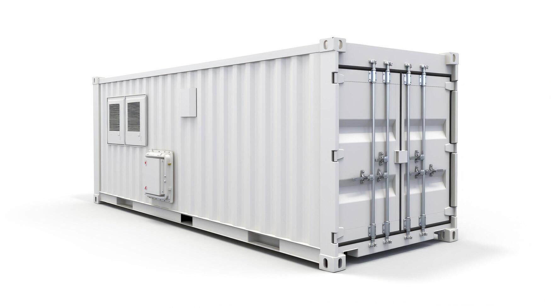Mobile office buildings or container site office for construction site. Shipping container. Portable house and office cabins, illustration photo