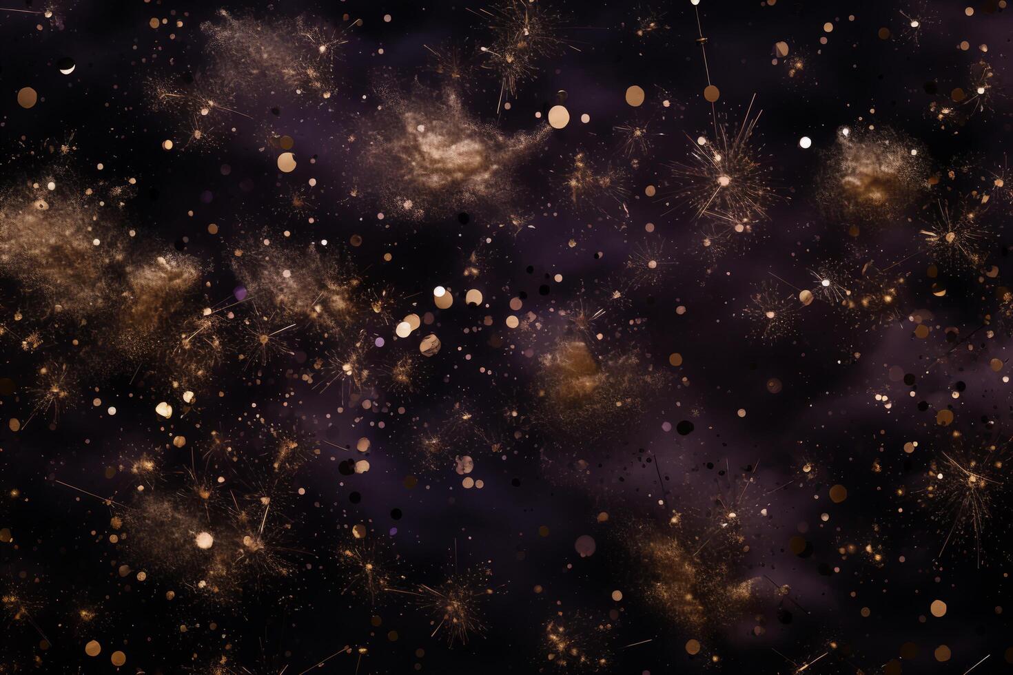 Abstract glitter lights and stars background with . photo