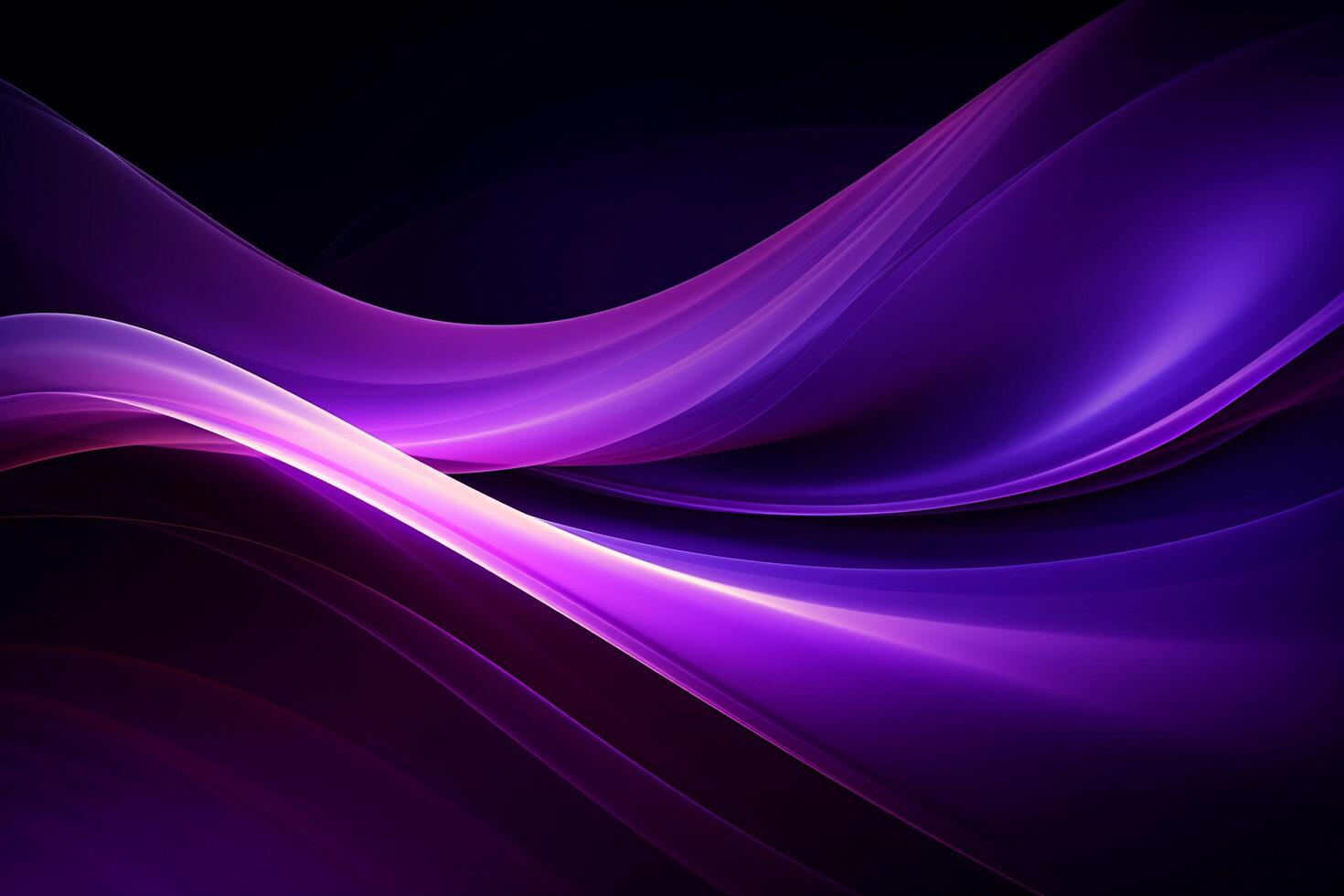 Abstract background with smooth lines in violet and purple colors with .. photo