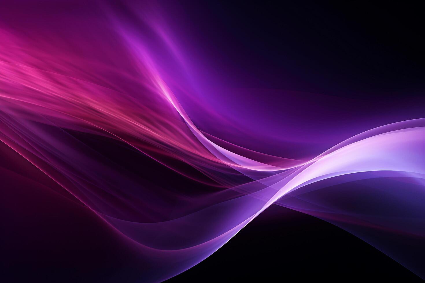 Abstract background with smooth lines in violet and purple colors with .. photo